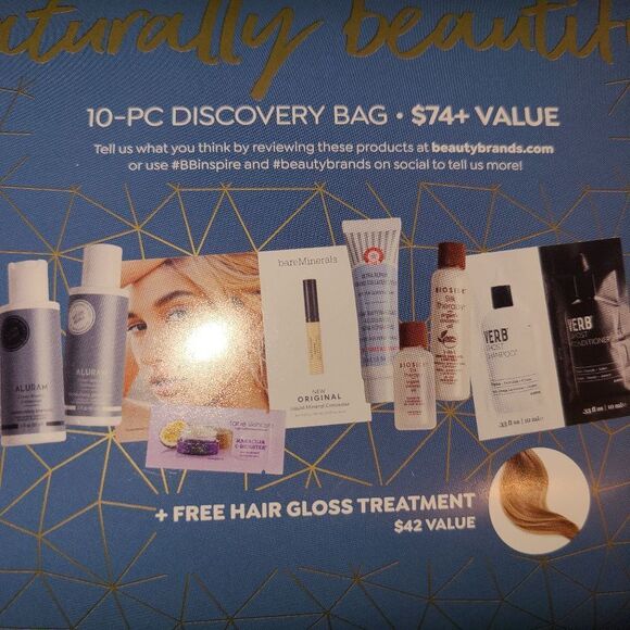 Beauty Brands Clean Beauty Favorites "Naturally Beautiful" 10 Piece Discovery Ba - Picture 2 of 6